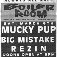 The Boiler Room - New Britain, CT. 1993