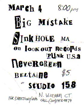 Studio 158 - North Windham, CT. 1994